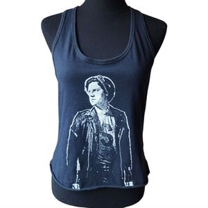 Riverdale Jughead Jones Cole Sprouse Racerback Cropped Black Tank Top
